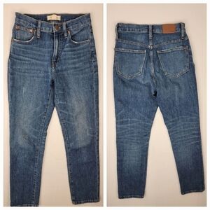Madewell Sz 23 Jeans The High Rise Slim Crop Boyfriend